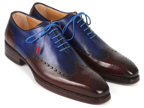 Paul Parkman Goodyear Welted Men's Brown & Blue Oxford Shoes (ID#081-B –  PAUL PARKMAN® Handmade Shoes