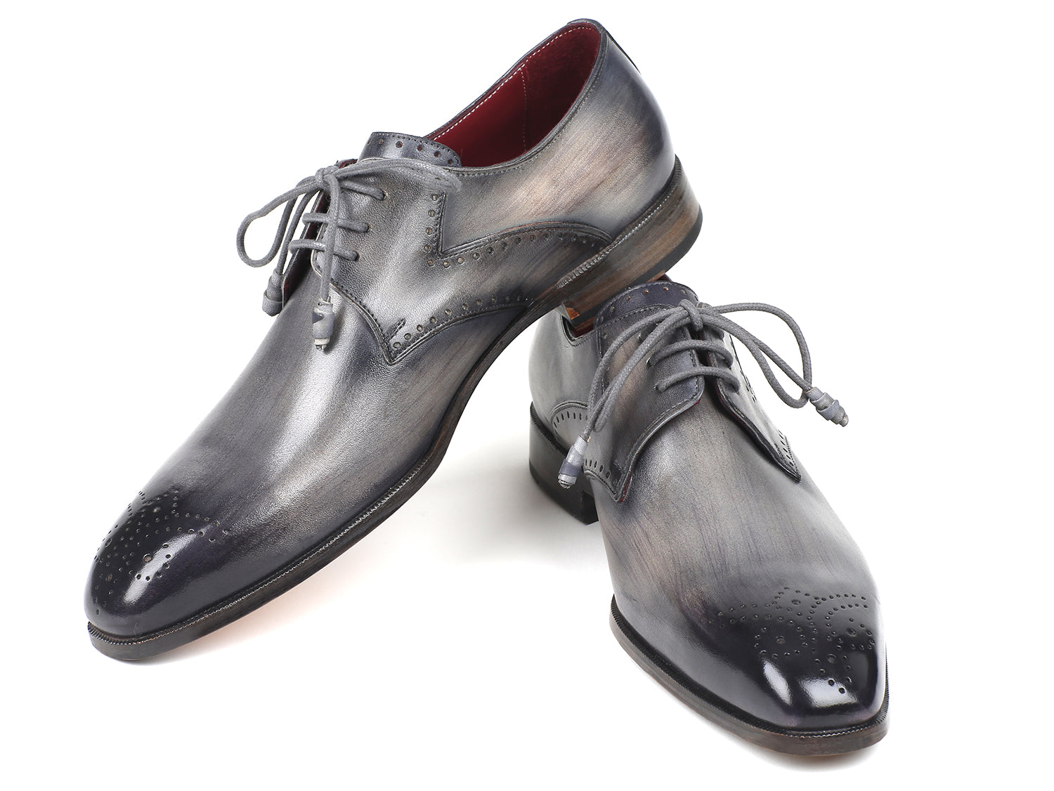 gray derby shoes