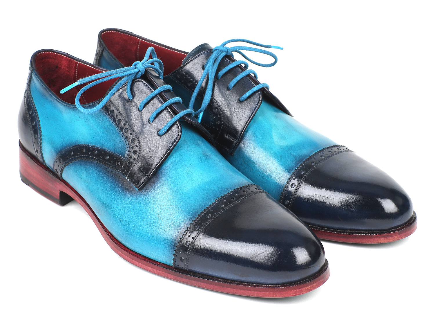 two tone derby shoes