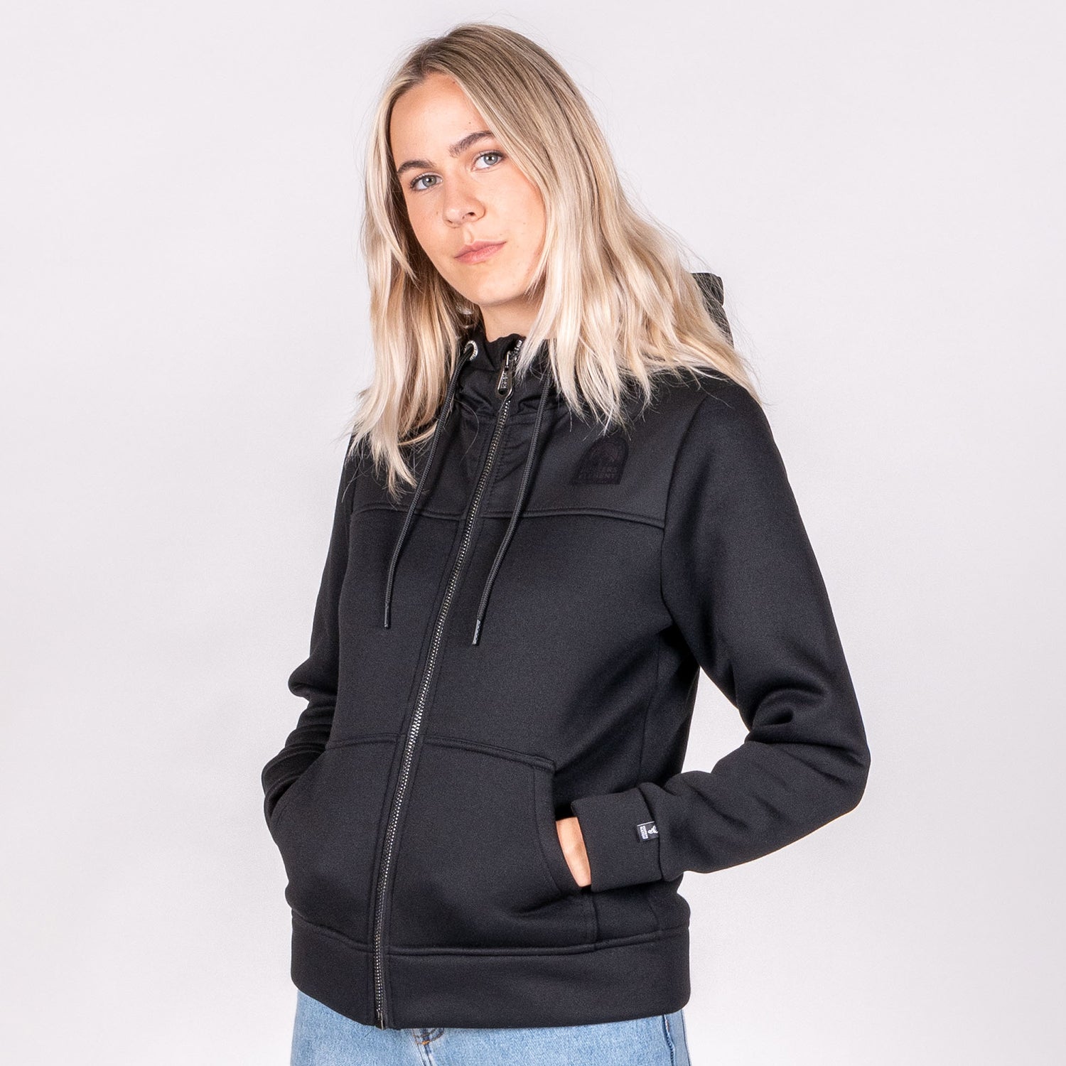 C2O PADI Founders Retro Unisex Organic Zip Hoodie - Black 2XL / Black