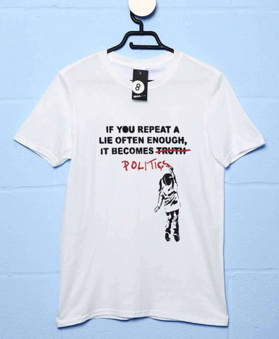 Banksy Politics design t shirt