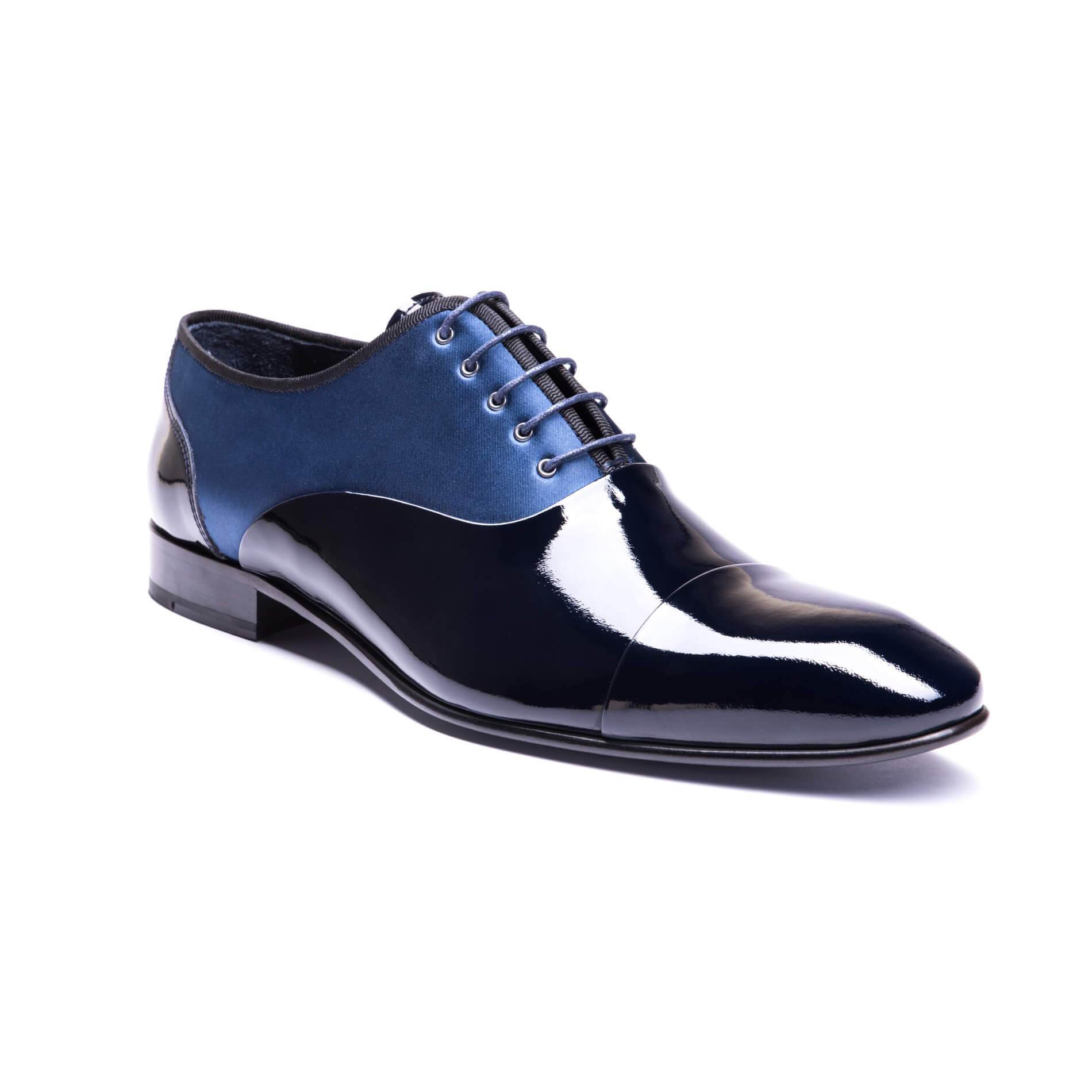 navy blue leather shoes mens