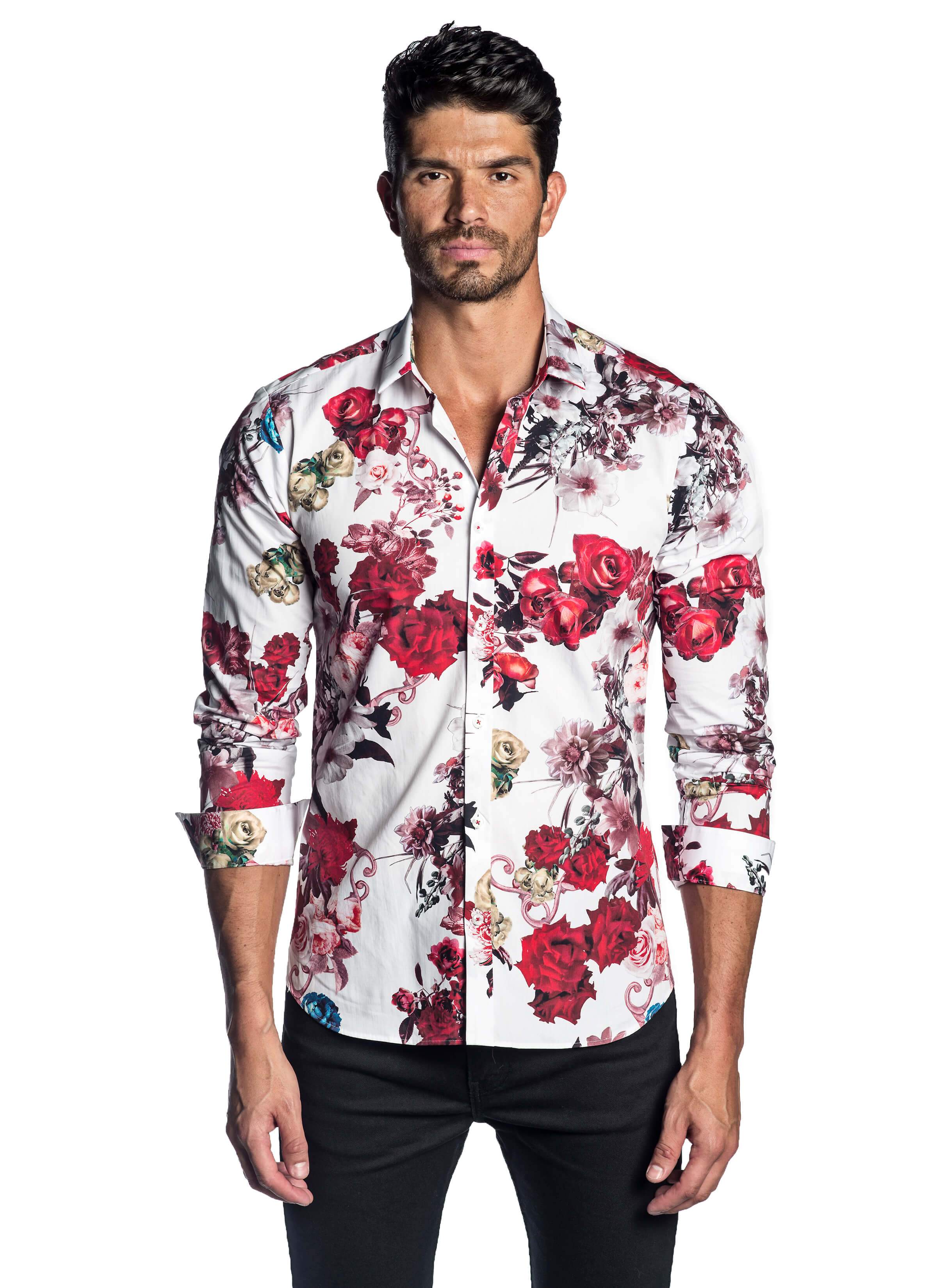 red floral shirt mens