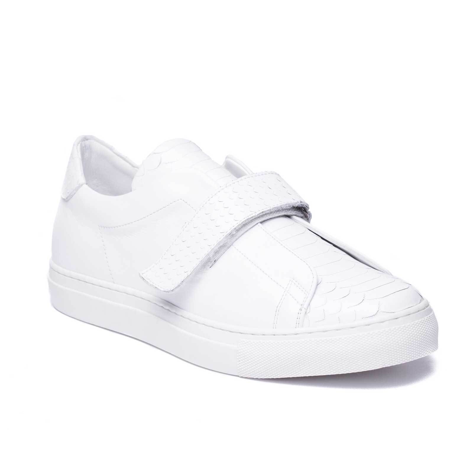 mens white velcro sneakers