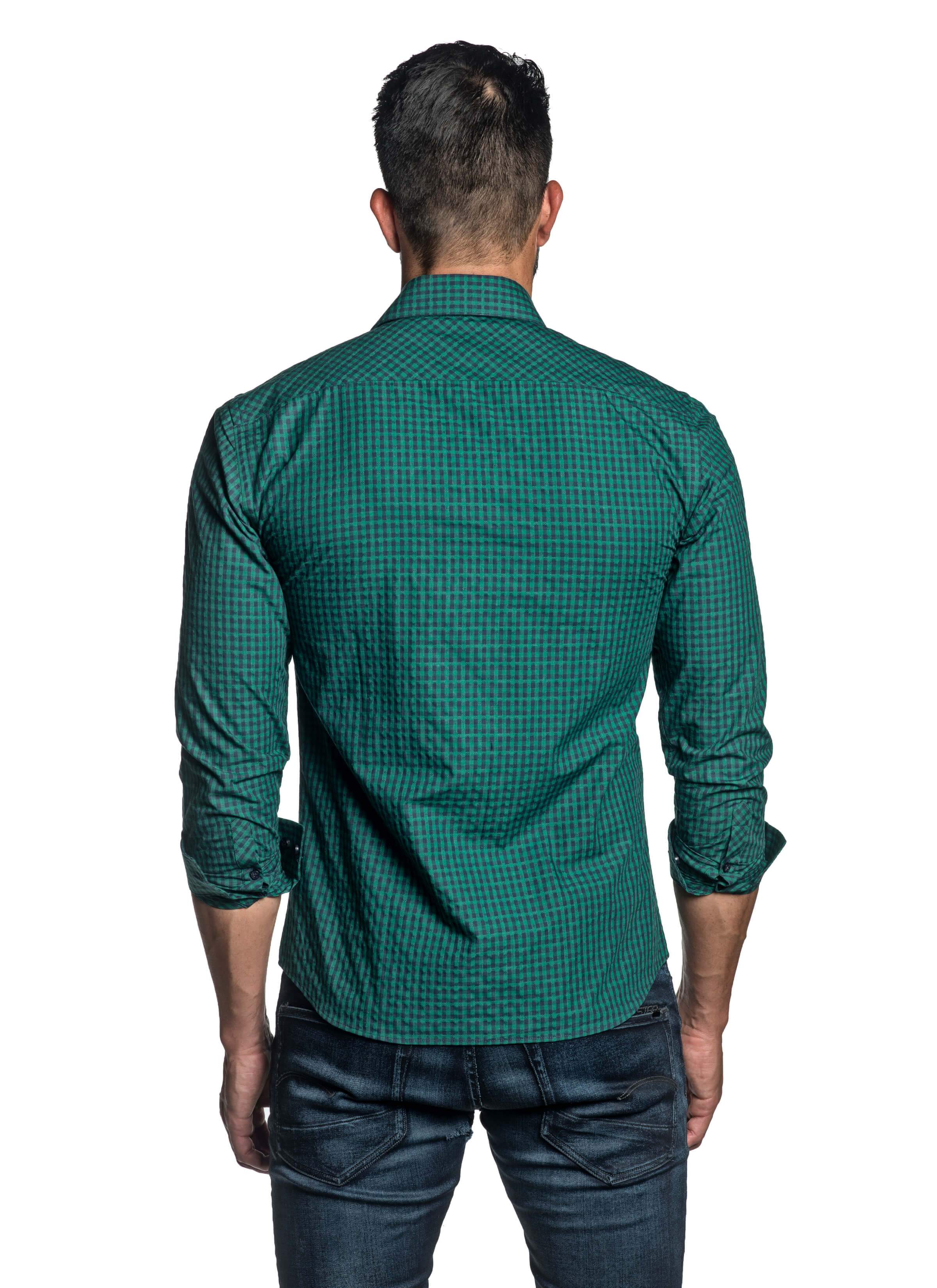 Green Check Shirt for Men OT-2683