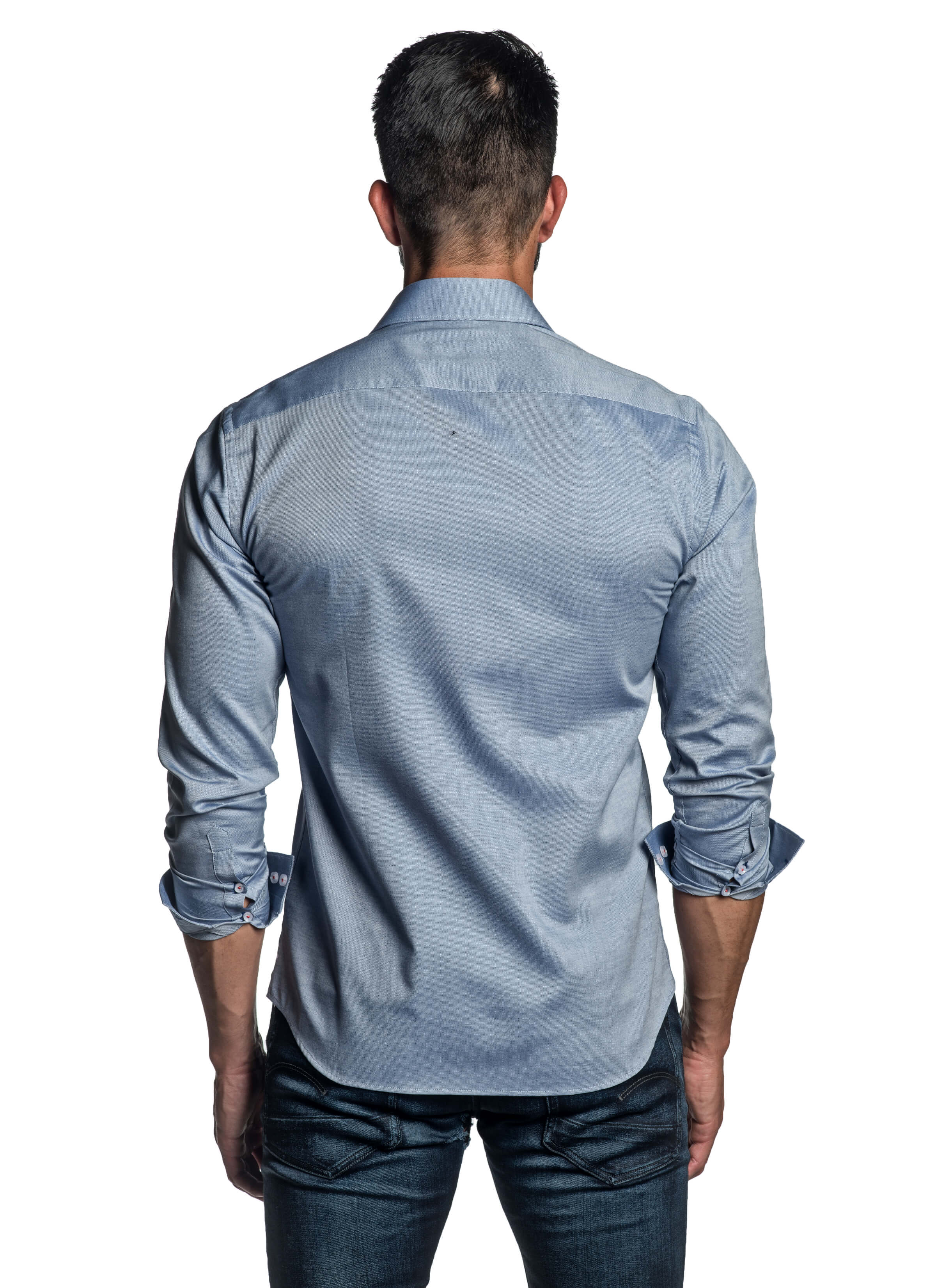 Blue Oxford Shirt for Men T-2633