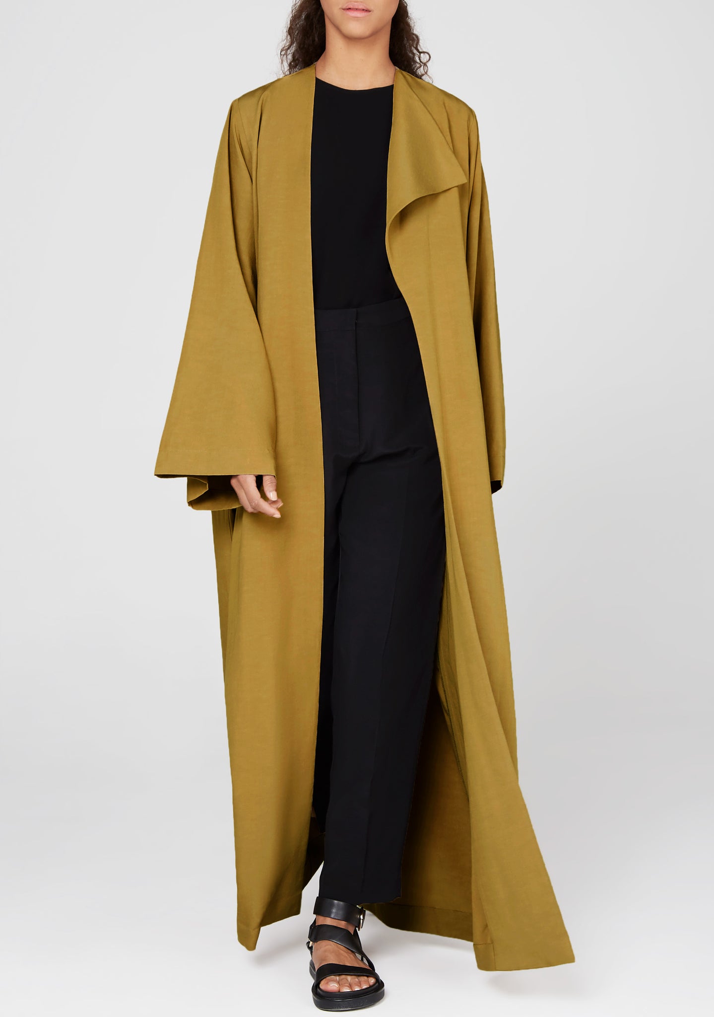 Bouguessa - Minimal Loose Belted Coat