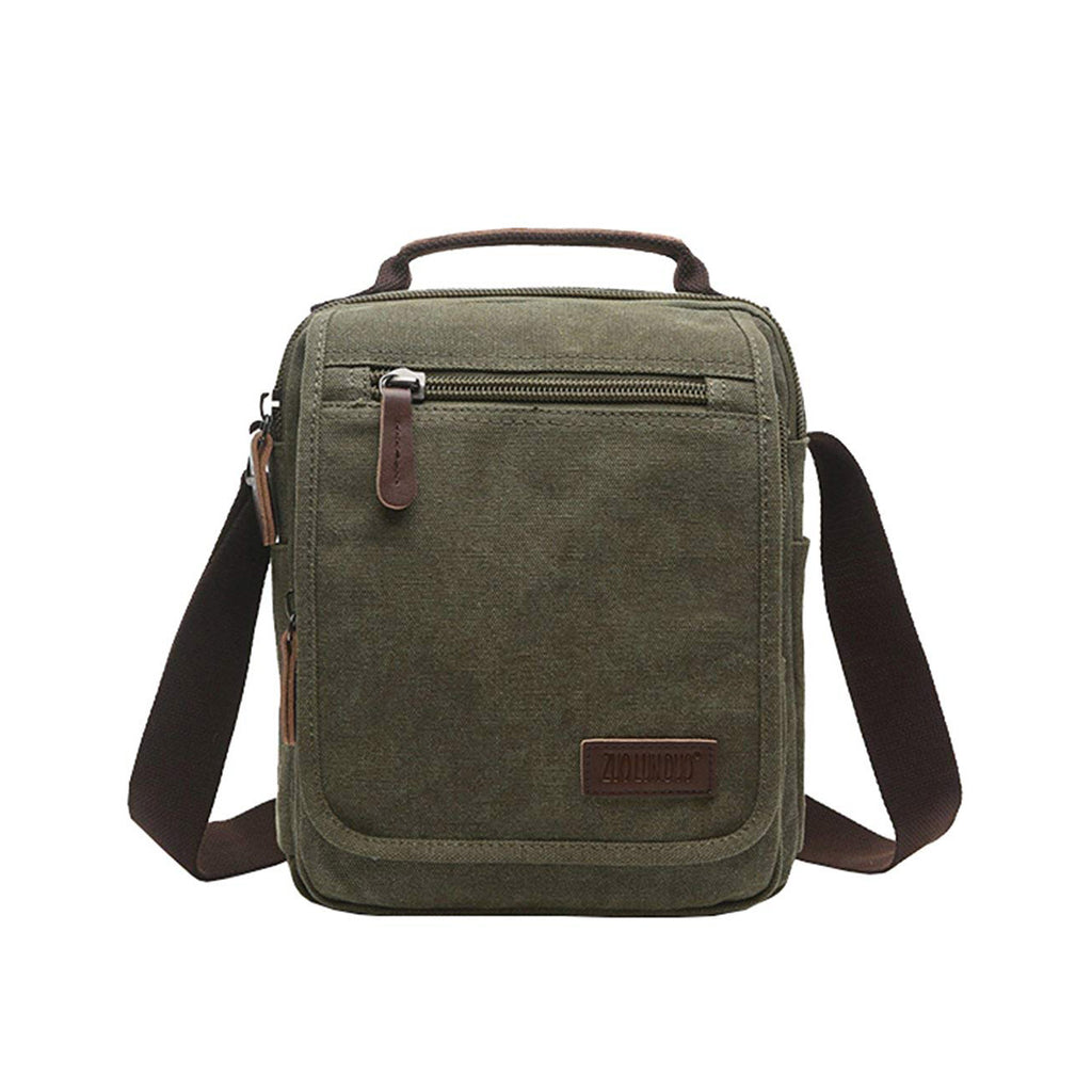 Small Canvas Crossbody Shoulder Bag - Green – DBzon