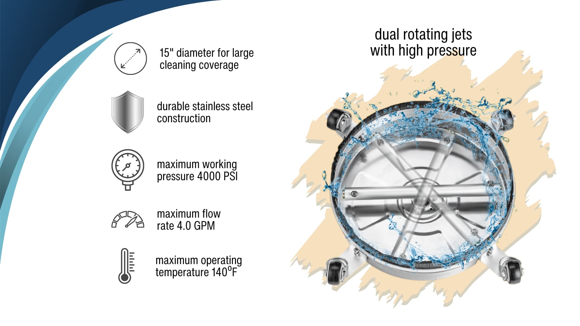 pressure washer surface cleaner