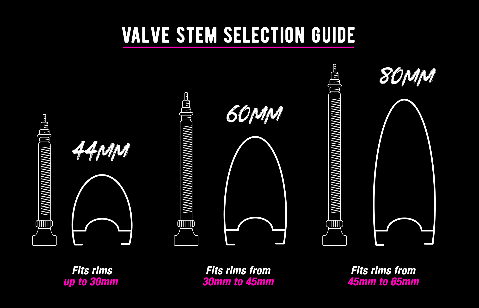 red tubeless valve