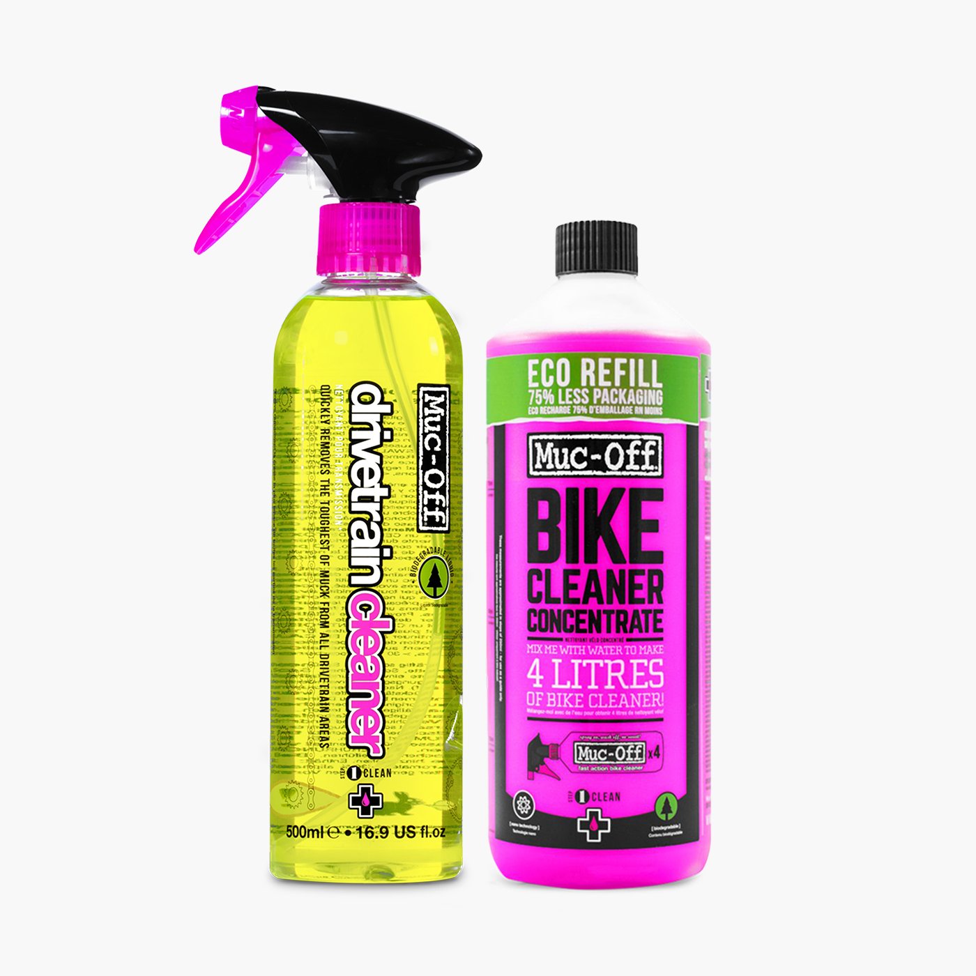 1L Bike Cleaner Concentrate + 500mL Drivetrain Cleaner Bicycle
