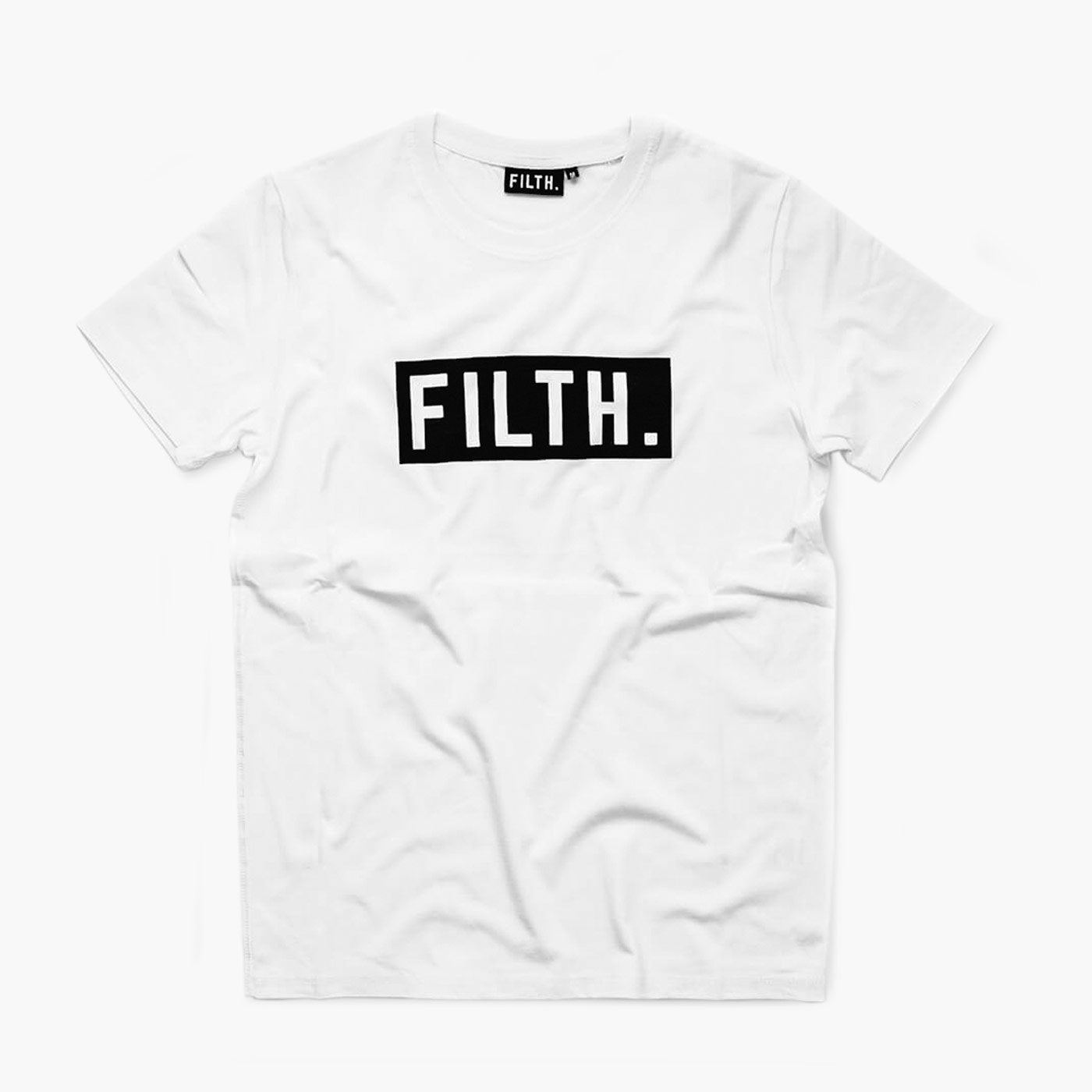 Muc-Off FILTH. Tee - White With Black Logo S / White / Black Logo