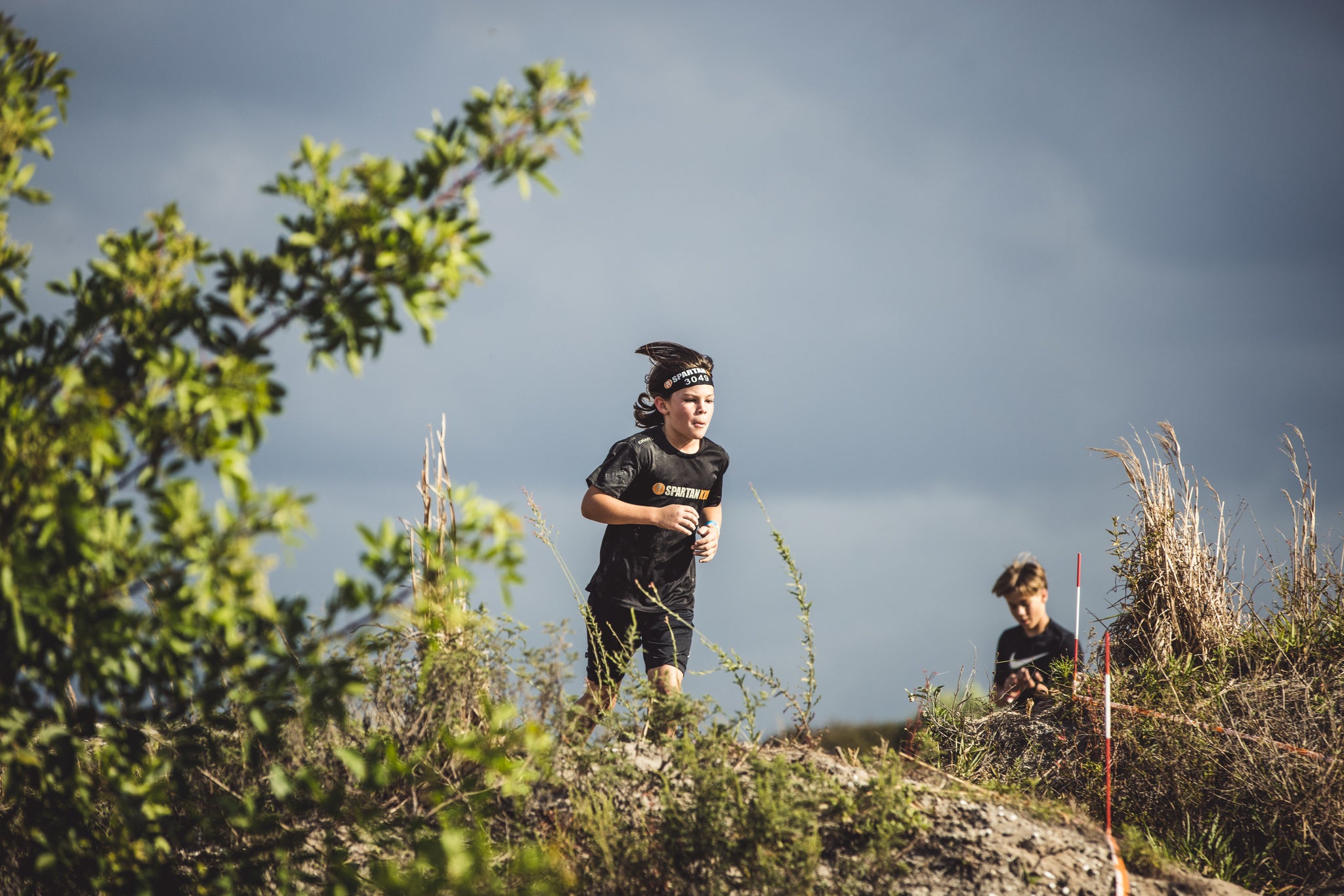 a racer competing at the central florida spartan race