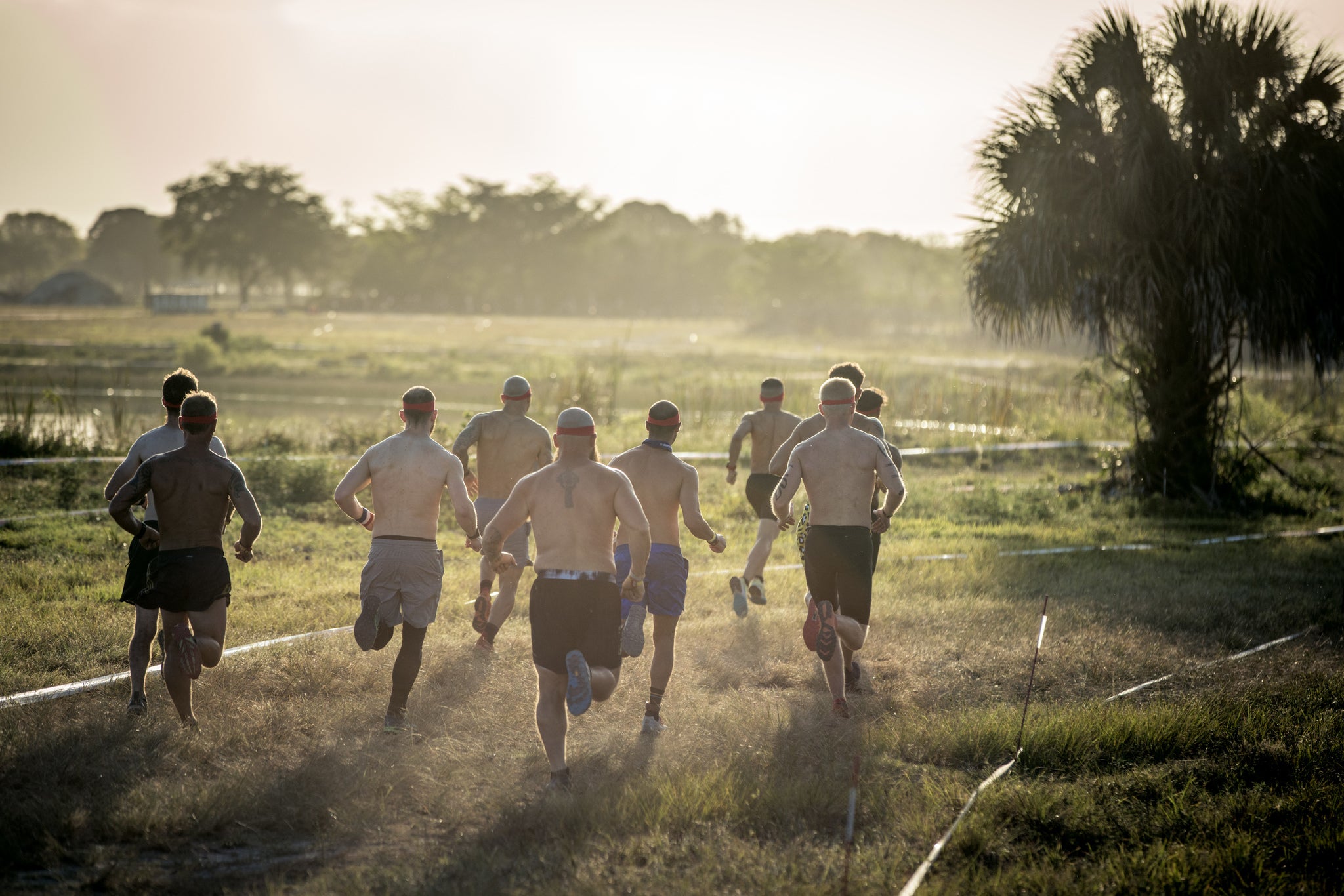 racers competing at the central florida spartan race