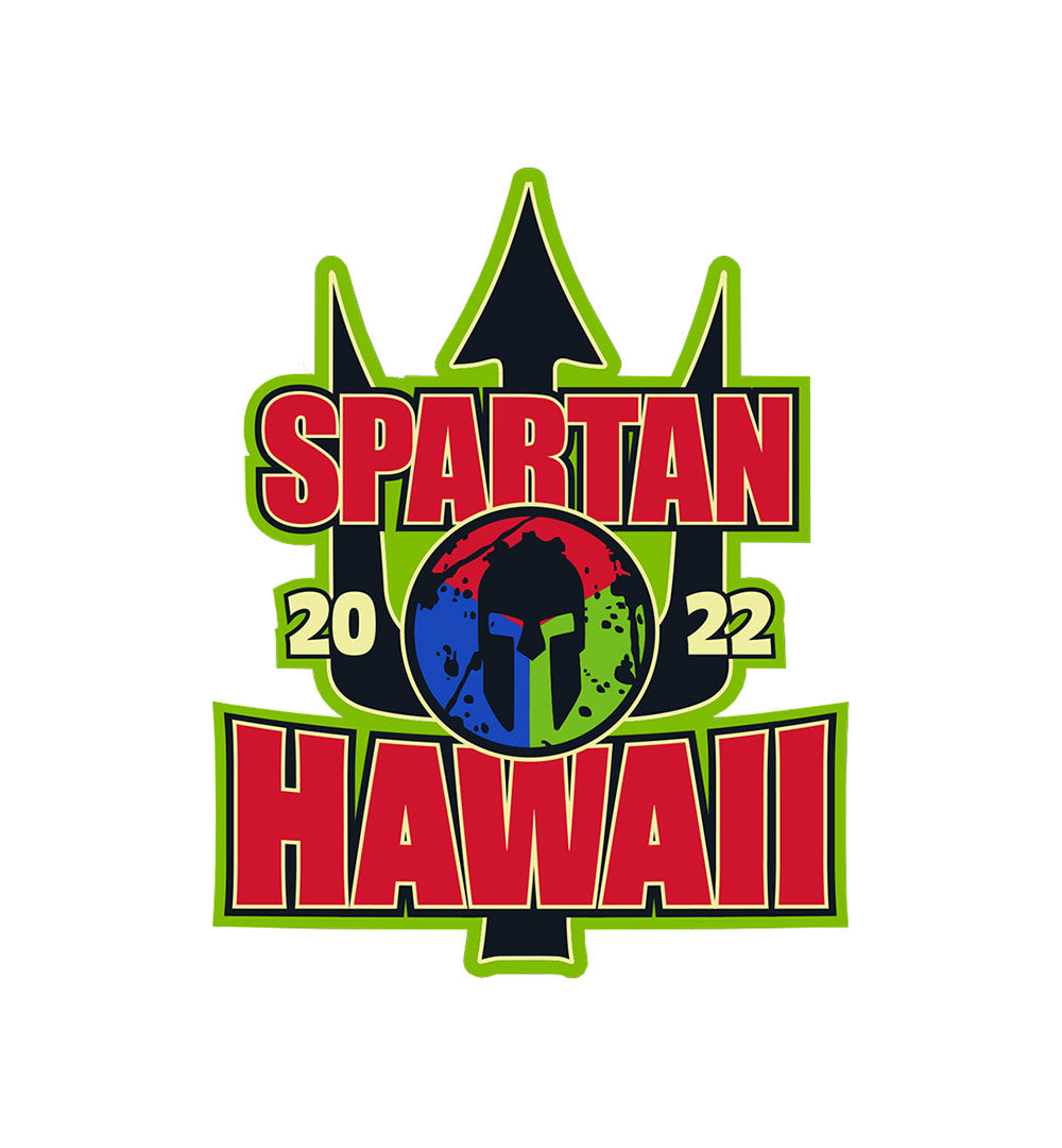 SPARTAN 2022 Hawaii Venue Patch Trident Multi Iron on