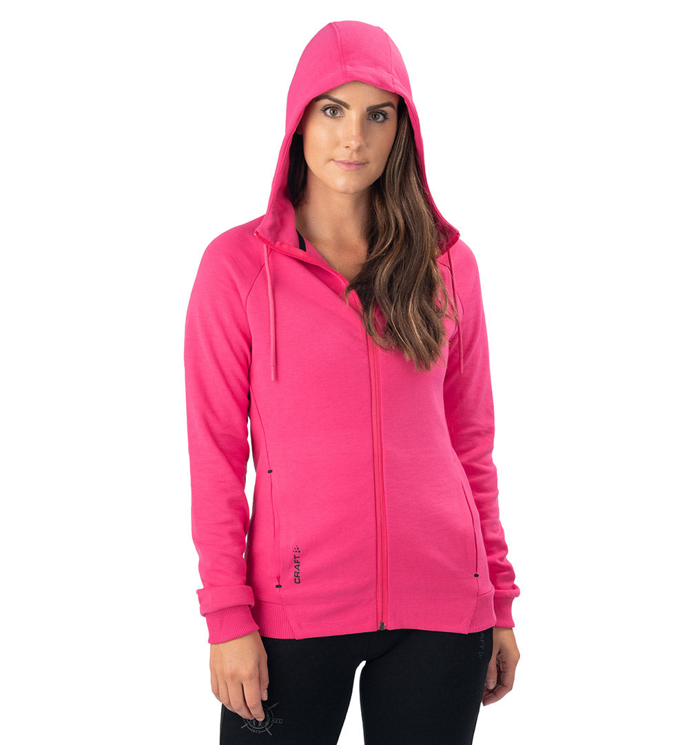 SPARTAN by CRAFT Women's Icon Zip Hood: Structured Fleece Hoodie ...