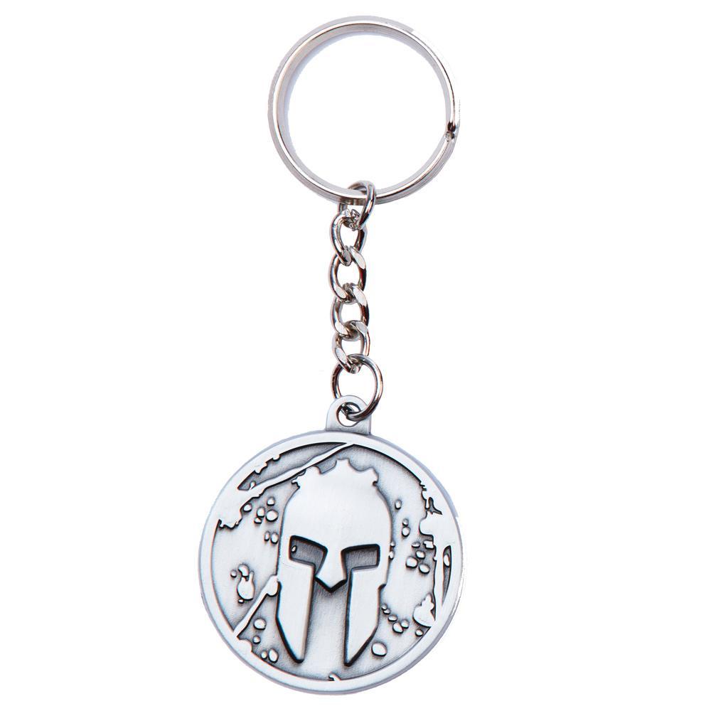 Spartan Helmet Logo Key Chain