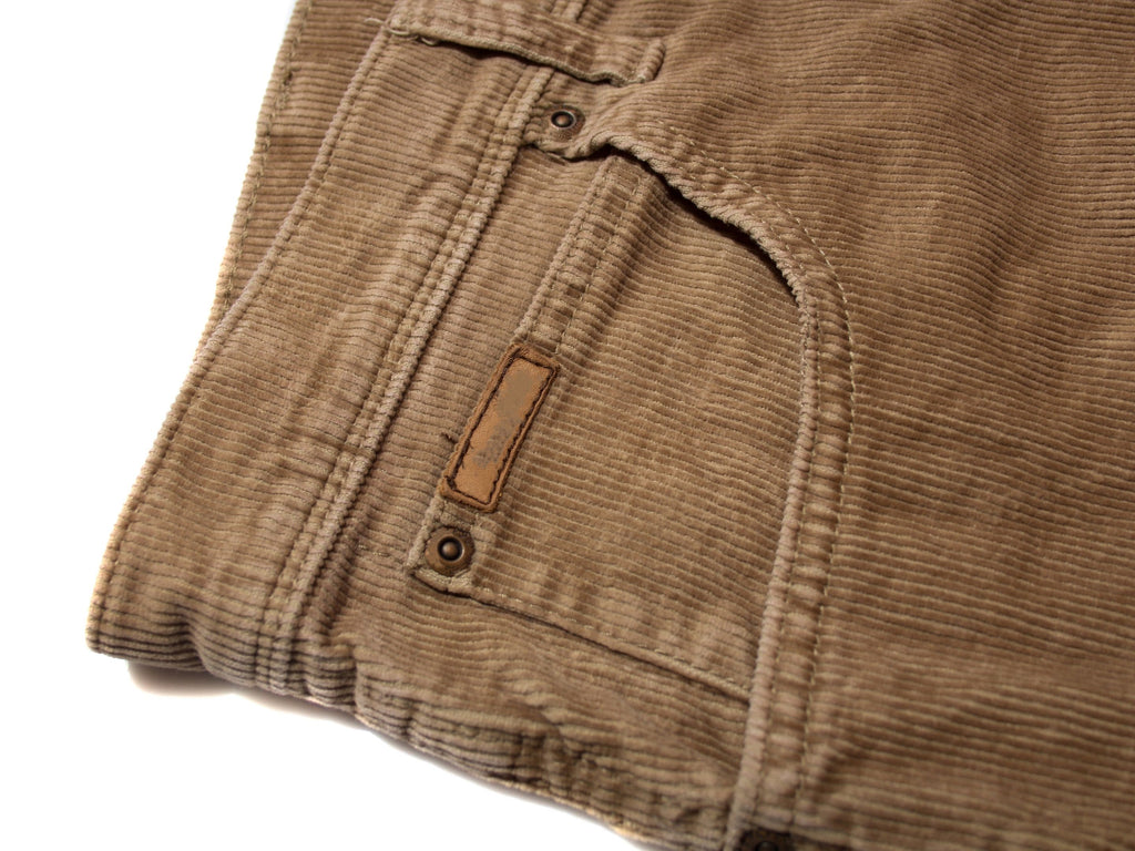 Close Up Detail of Corduroy Pants