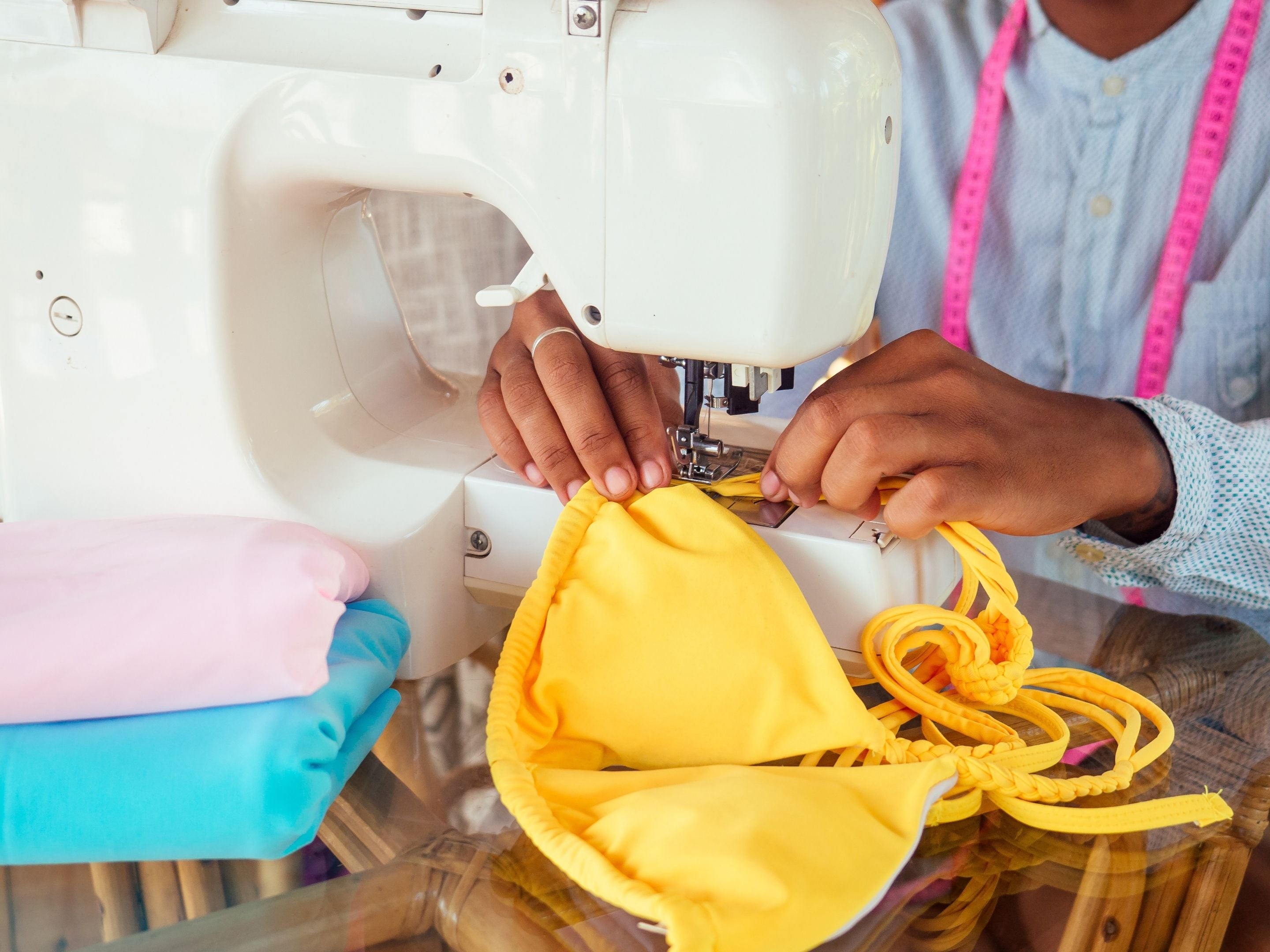 Sewing a Swimsuit with Sewing Machine