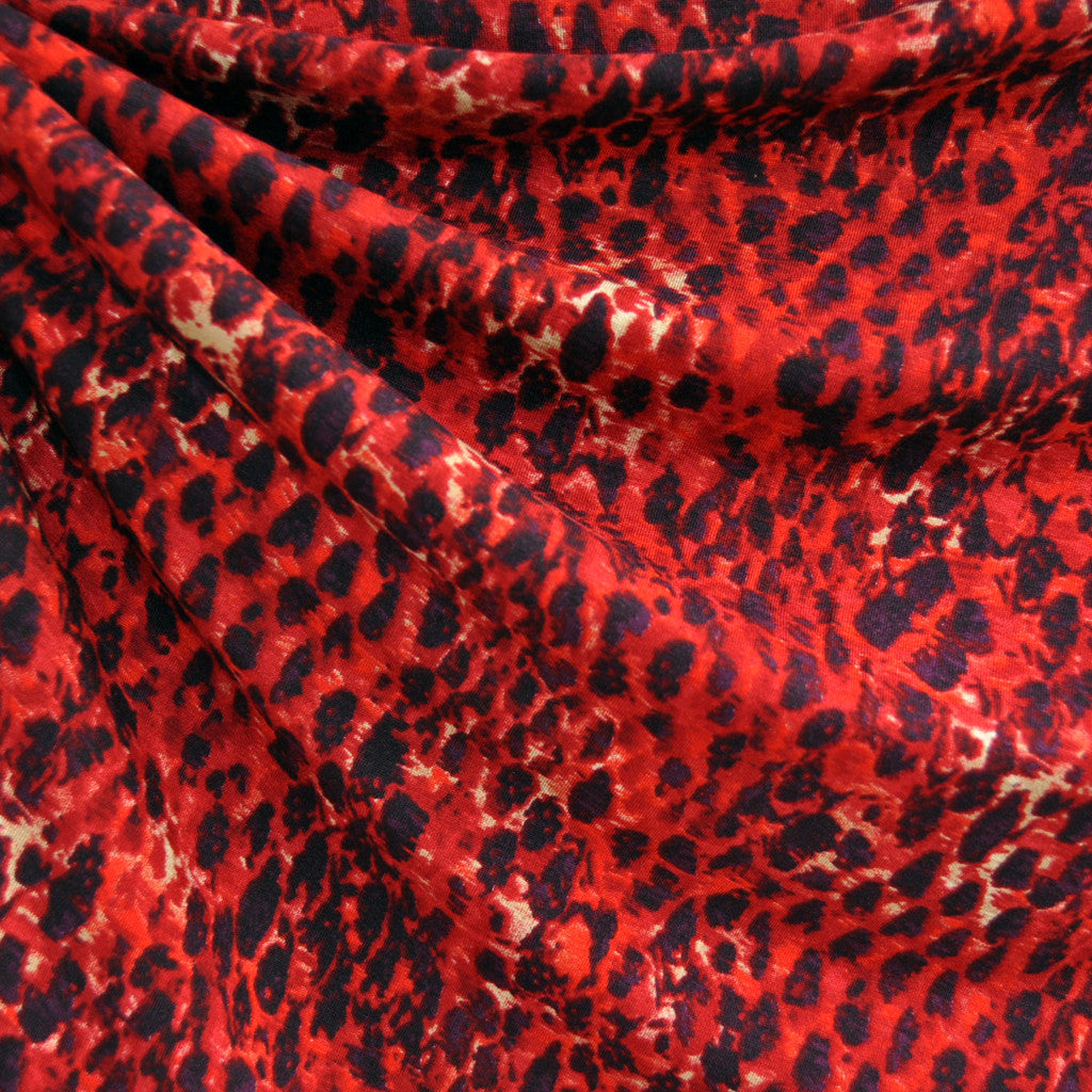 leopard print red