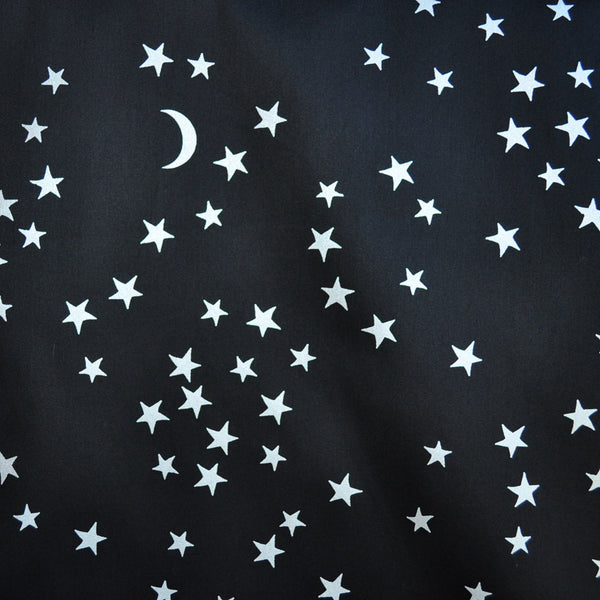 BedHead Big Dipper Cotton Sateen Black | Style Maker Fabrics