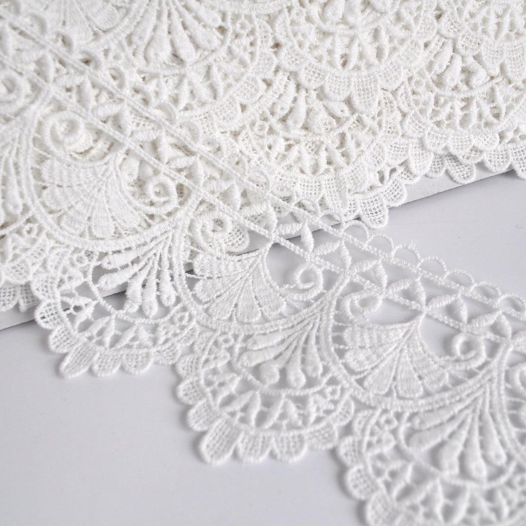 3 inch ivory lace ribbon