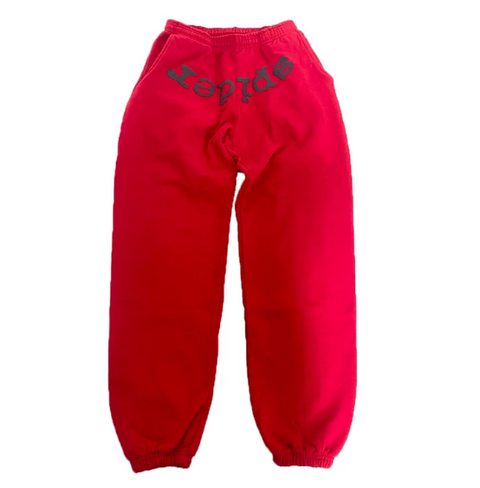 Sp5der Worldwide Pants Red – Outlined