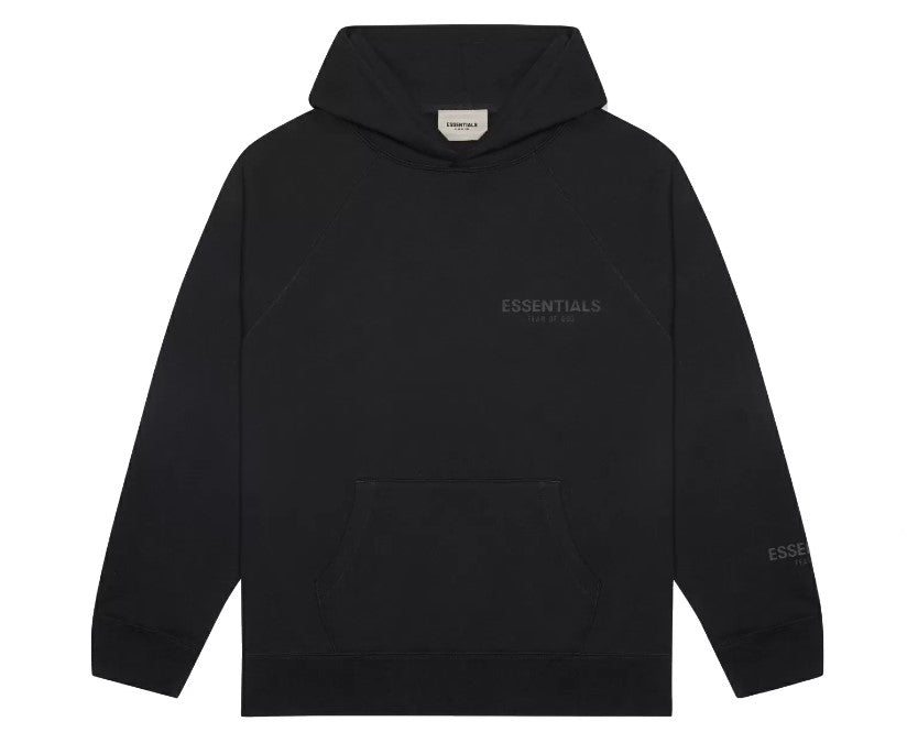 FOG Essentials FW21 Pullover Hoodie Stretch Limo Black – Outlined