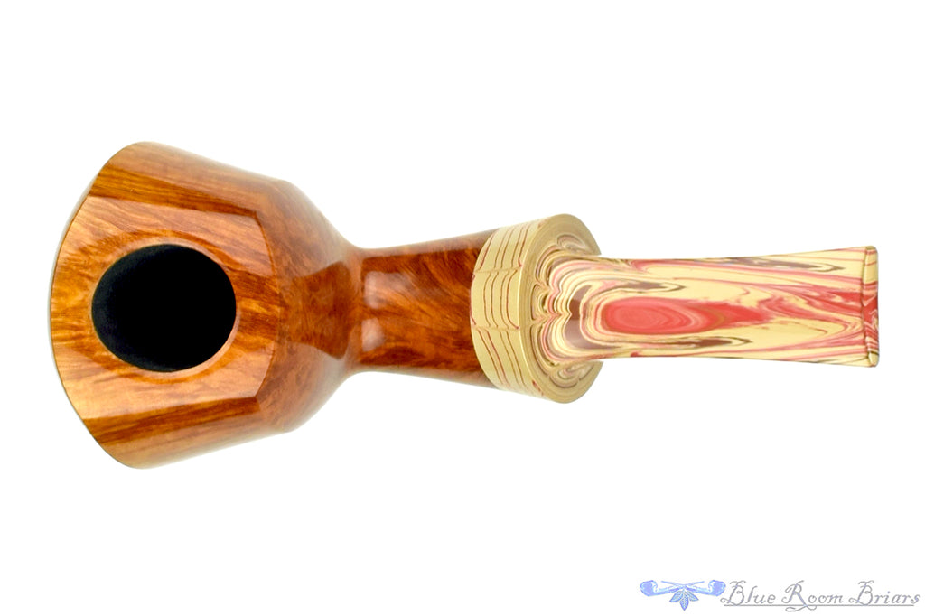 Blue Room Briars is proud to present this Nate King Pipe 380 Smooth Elephant's Foot with Ebonite