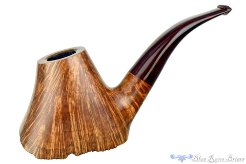 Nørding Bent Rusticated Apple with Silver Estate Pipe