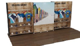 10'x20' shelf/merchandising trade show displays