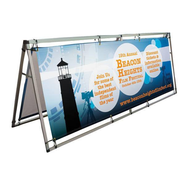 Outdoor A-Frame Sign, 8'w x 3'h