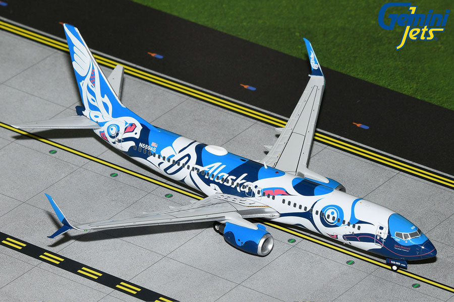 GeminiJets 1:200 Alaska Airlines Boeing 737-800 N559AS “Xáat Kwáani” (Salmon People) G2ASA1246