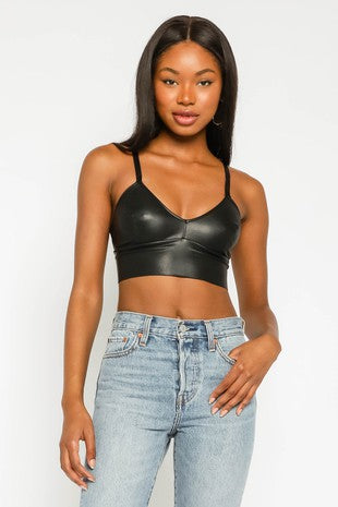 Leather Bralette