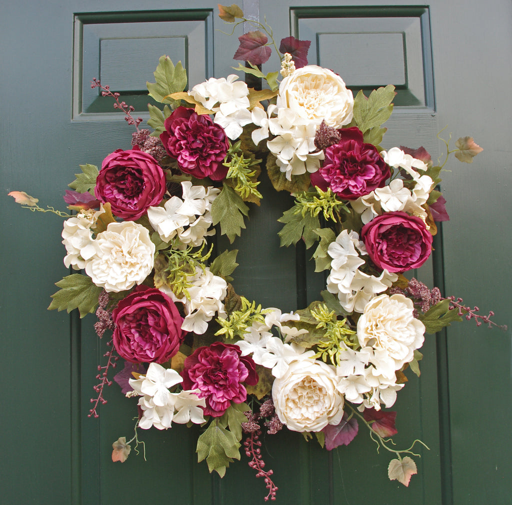 Garland - Pink Hydrangea and Wildflower Floral Everyday Gar