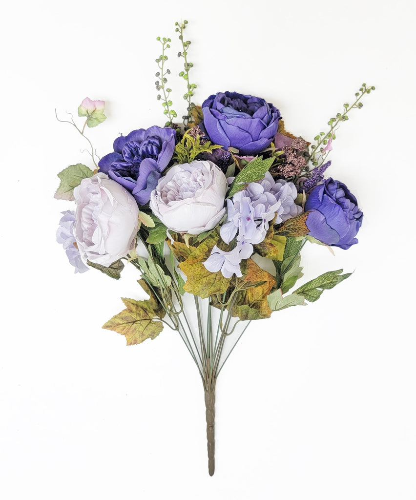 Jora Cabbage Rose, Hydrangea and Succulent Bouquet – Crown and Glory