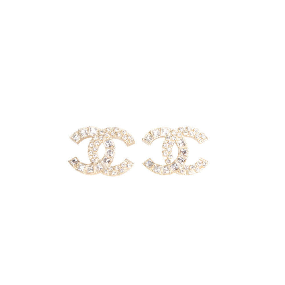 Chanel Classic Double CC Logo Earrings – Authentic PreOwned