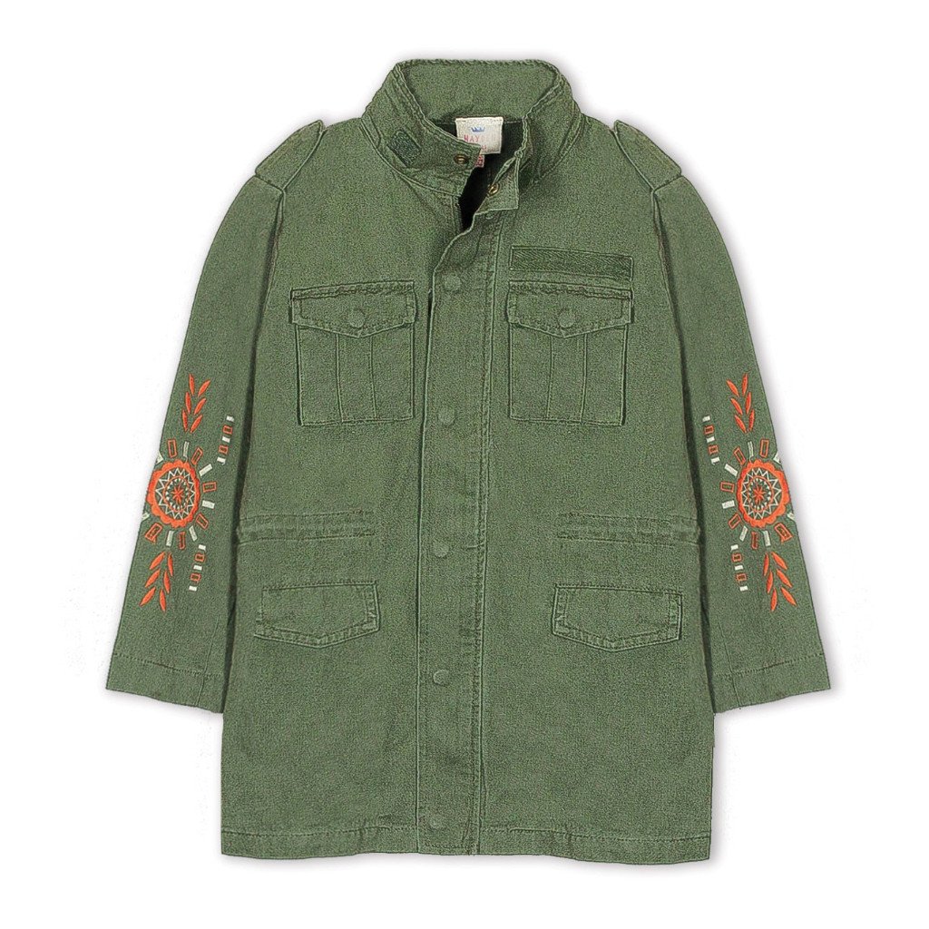 Girls Utility Jacket Olive - Port 213.com