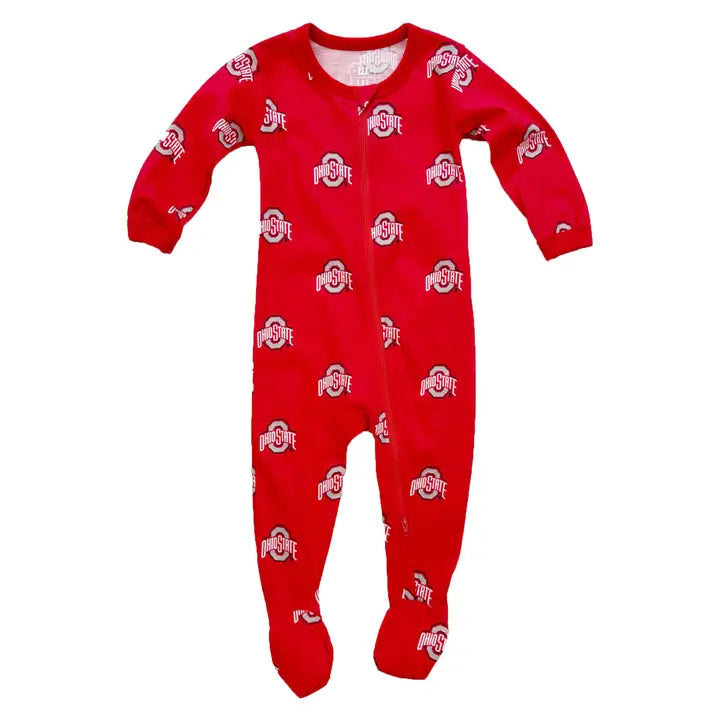 Ohio State Buckeyes Infant PJ Footie