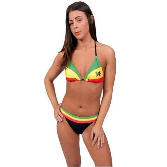 Rasta Reggae Triangle Bikini Swimwear Set