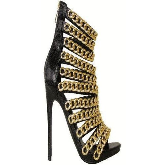 Trapstar Snake Skin Stiletto Booties