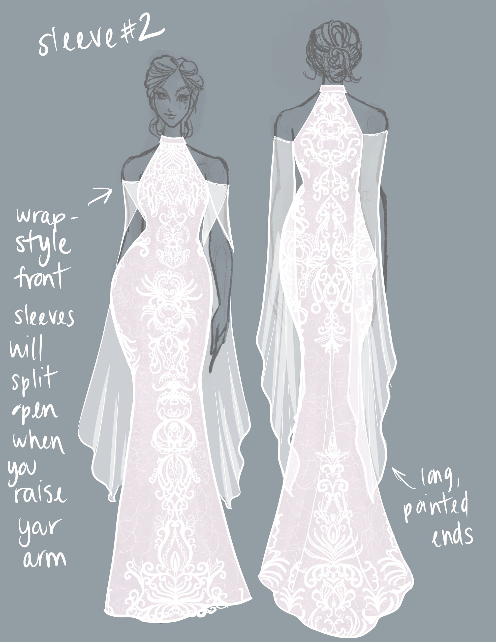 lace gown design