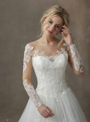 long sleeve wedding dress designers