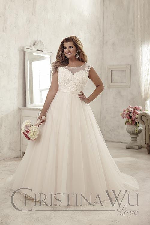 plus size satin ball gown