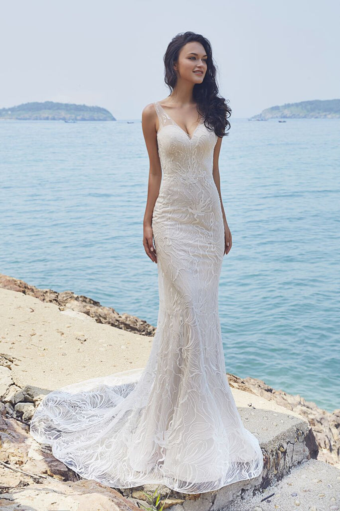 fit and flare wedding dress