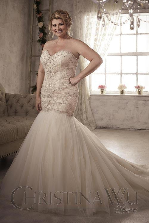 strapless mermaid wedding dresses with diamonds