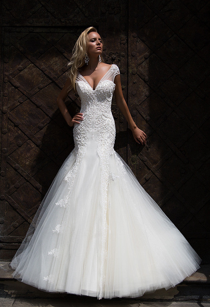 mermaid princess wedding dress