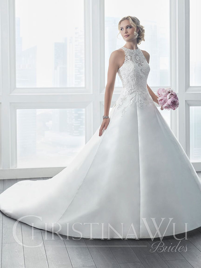 a line ball gown wedding dress