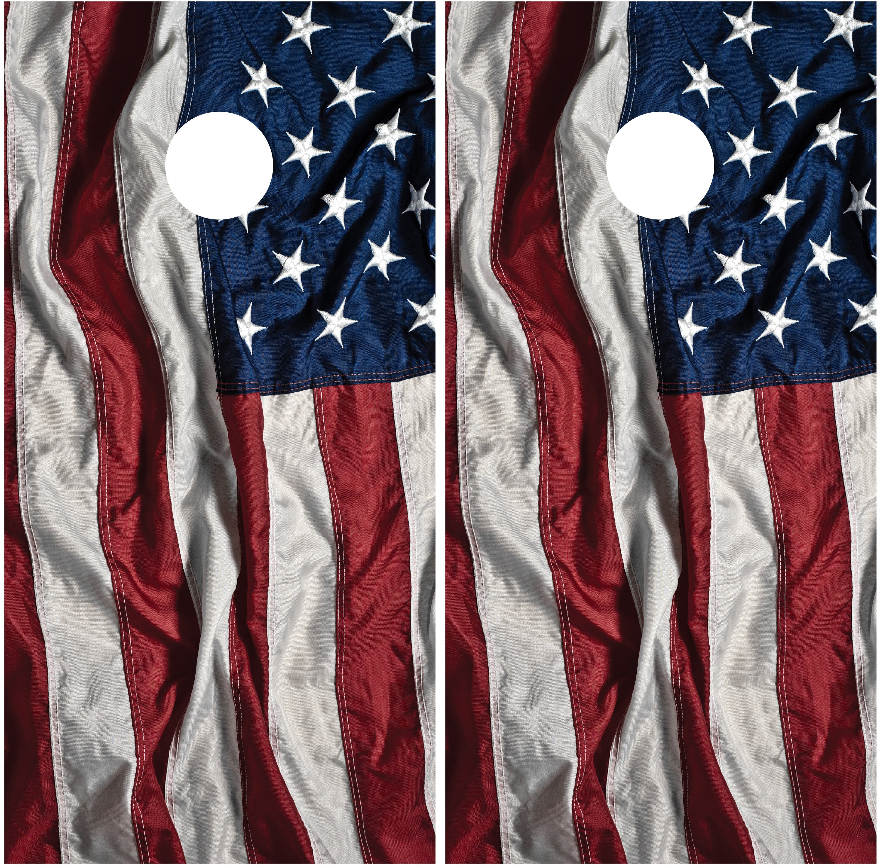 waving american flag cornhole wraps miller graphics