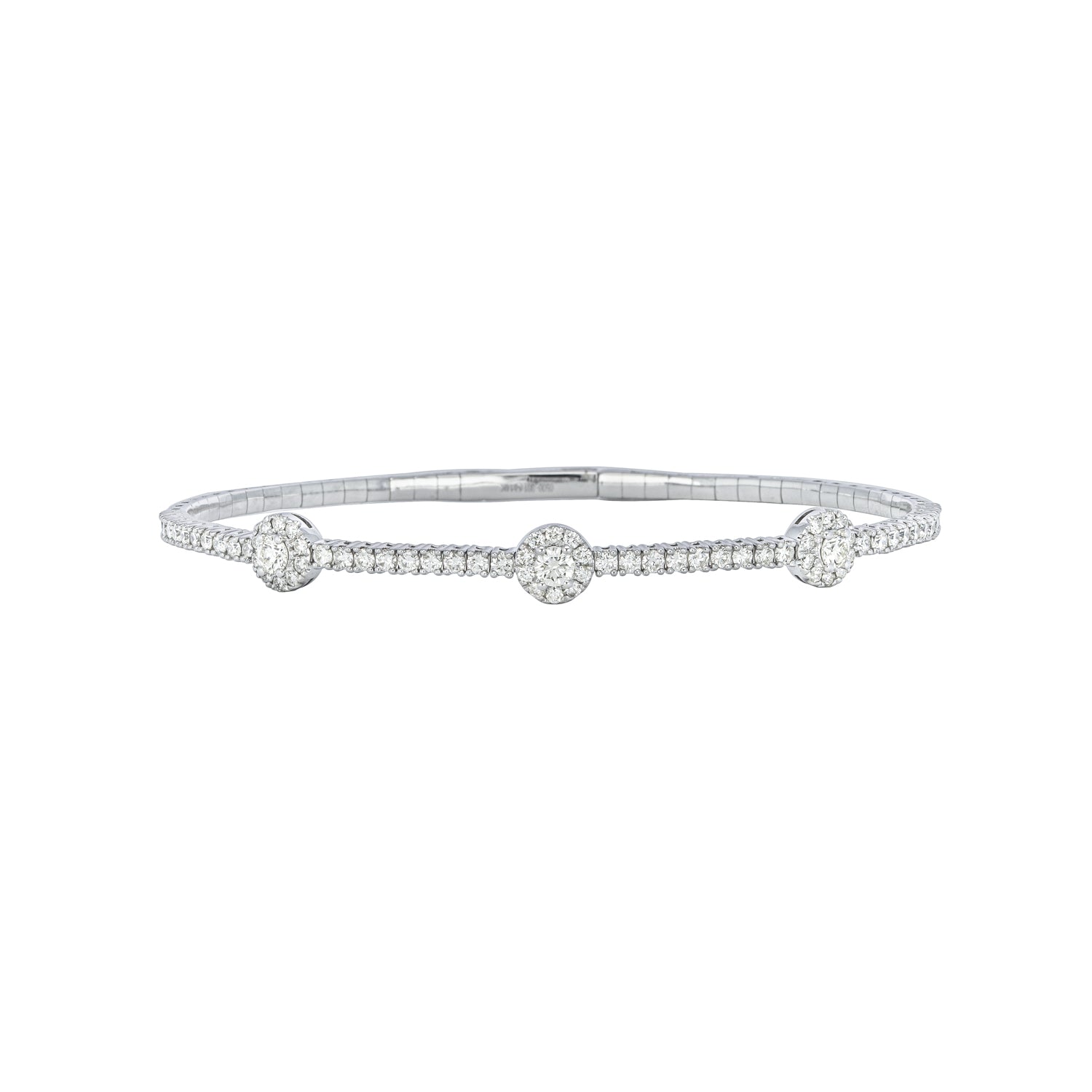 14k White Gold Diamond Bracelet